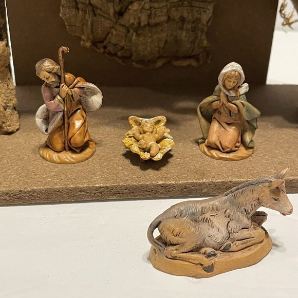 vintage 1989 fontanini manger nativity lot Mary Joseph Jesus Wise Men Animals - Picture 7 of 12